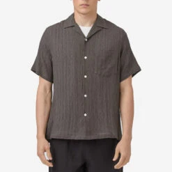 Nori Short-Sleeve Vacation Shirt - Black -Fashion Menswear Store NORI 2230