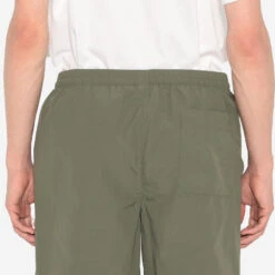 Nylon Taffeta Easy Shorts - Red 12 Nylon Taffeta Easy Shorts - Red -Fashion Menswear Store NYLONEASYSHORTS OLIVE04