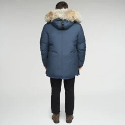 Nunavut Long Parka - Steel Grey -Fashion Menswear Store Nunavut Navy 05 4a1ef2c8 e238 47fc ba07 c1b96343a903