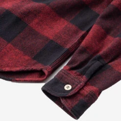 Original Triple-Yarn Herringbone Check Shirt - Red -Fashion Menswear Store OriginalTriple YarnTwillCheckShirt Red06 cbeb348c be63 4033 bf9c d06691ea9a77
