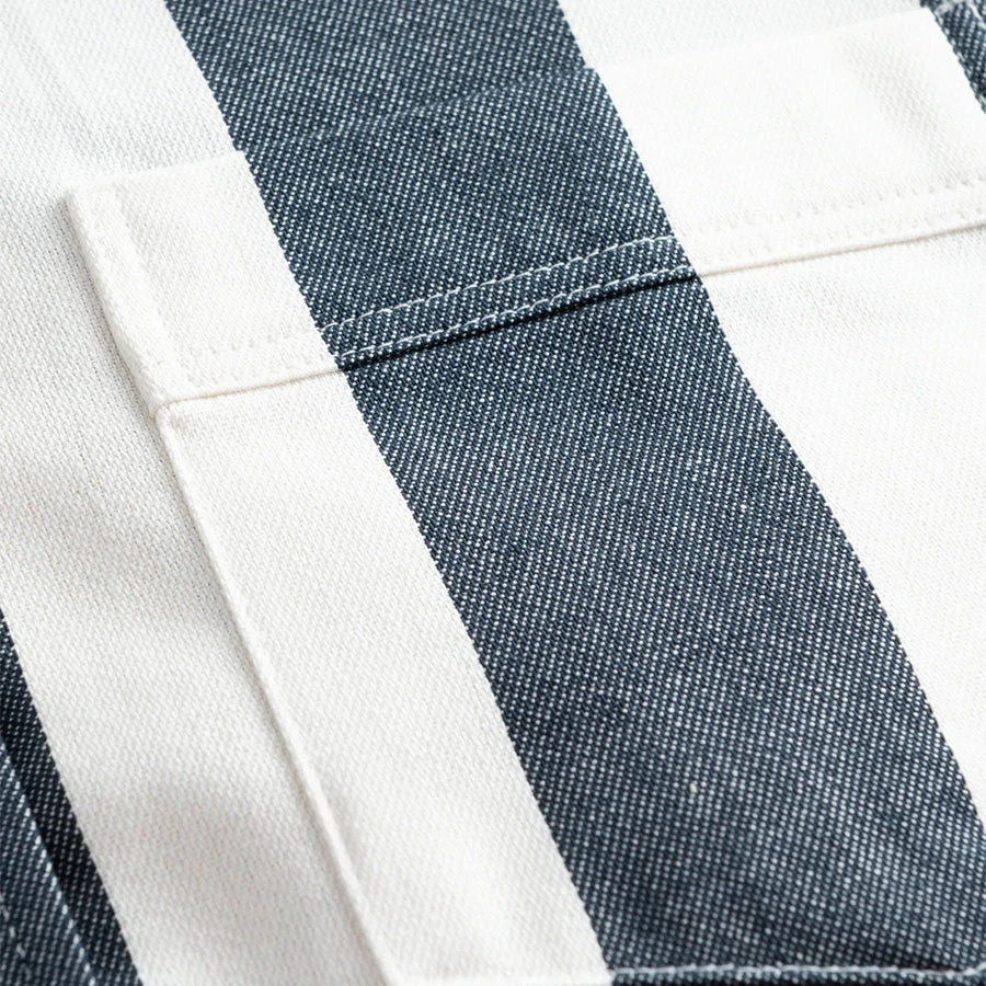 Foret Petal Stripe L/S Shirt - Cloud/Navy 5 Foret Petal Stripe L/S Shirt - Cloud/Navy - Image 3