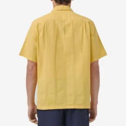 Praia Short-Sleeve Vacation Shirt - Yellow -Fashion Menswear Store PRAIA 2198