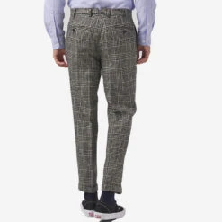 Prince Of Wales Wool Trousers - Grey -Fashion Menswear Store PW WOOL TROUSERS 0253 LM 1366 edba8d09 4ac9 4a4d 99b0 2c615c832551