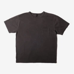 Garment Dyed Pima Cotton Pocket T-Shirt - Smoke