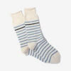 Re-Cotton Stripe Crew Socks - Sax Blue 1 Re-Cotton Stripe Crew Socks - Sax Blue -Fashion Menswear Store ReCottonStripesCrew SaxBlue01 35595ad8 db81 4e14 a4ff 10a2eb7e0331