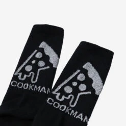 Rib Crew Socks - Black Pizza Reflector -Fashion Menswear Store RibCrewSocks BlackPizzaReflector04 62e31764 0dad 405c 8656 84652ae1ee04