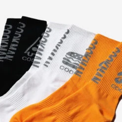 Rib Crew Socks - Black Pizza Reflector -Fashion Menswear Store RibCrewSocks BlackPizzaReflector06 23a44383 a845 4b38 b2e7 a59f3c912780