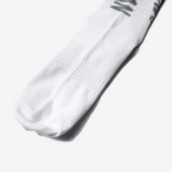 Rib Crew Socks - White Burger Reflector -Fashion Menswear Store RibCrewSocks WhiteBurgerReflector05 fa33788e f37a 488a 9e45 bd3781188a0a