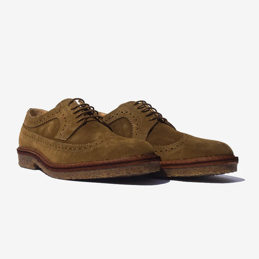 Rondiflex Suede Brogue Derby Shoes - Military Green 4 Rondiflex Suede Brogue Derby Shoes - Military Green - Image 2