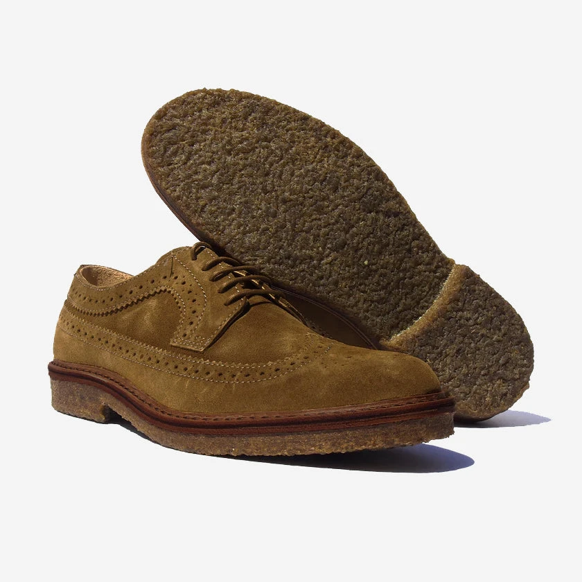 Rondiflex Suede Brogue Derby Shoes - Military Green 6 Rondiflex Suede Brogue Derby Shoes - Military Green - Image 4