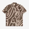 Selleck Swirls Print Vacation Shirt - Desert Palm 1 Selleck Swirls Print Vacation Shirt - Desert Palm -Fashion Menswear Store SelleckShirt SwirlsPrintDesertPalm01