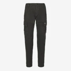 Stretch Sateen Patch Cargo Pants - Raven Grey