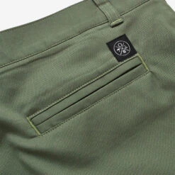 Stretch Twill Shorts - Sage Green -Fashion Menswear Store StretchTwillShorts SageGreen03