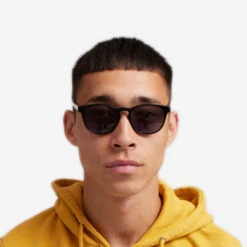 Colorful Standard Sunglasses 15 - Deep Black/Solid Black -Fashion Menswear Store Sunglass15 DeepBlackSolid Black04 f62022cd 2594 489c bddb 6ef0053952ed