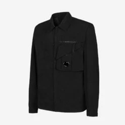Taylon P Zip Lens Overshirt - Black -Fashion Menswear Store TAYLONPOVERSHIRT Black07 0f923f02 1e73 4a47 ae8c 209f390b6e04