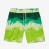 Tie Dye Easy Shorts - Green -Fashion Menswear Store TIE DYE SHORTS