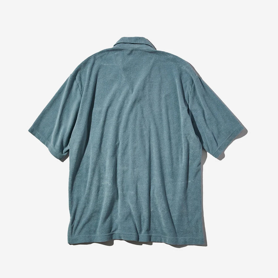 Terry Lounge Shirt - Powder Blue 4 Terry Lounge Shirt - Powder Blue - Image 2