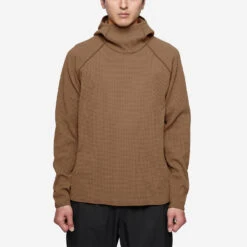 Goldwin Light Waffle L/S Hoodie - Desert Taupe