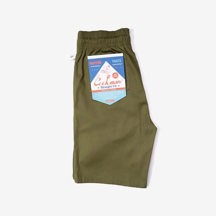 Waiter Shorts - Olive Stretch 5 Waiter Shorts - Olive Stretch - Image 3