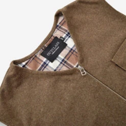 Wool Field Vest - Hazel Brown 12 Wool Field Vest - Hazel Brown -Fashion Menswear Store WoolFieldVest HazelBrown02