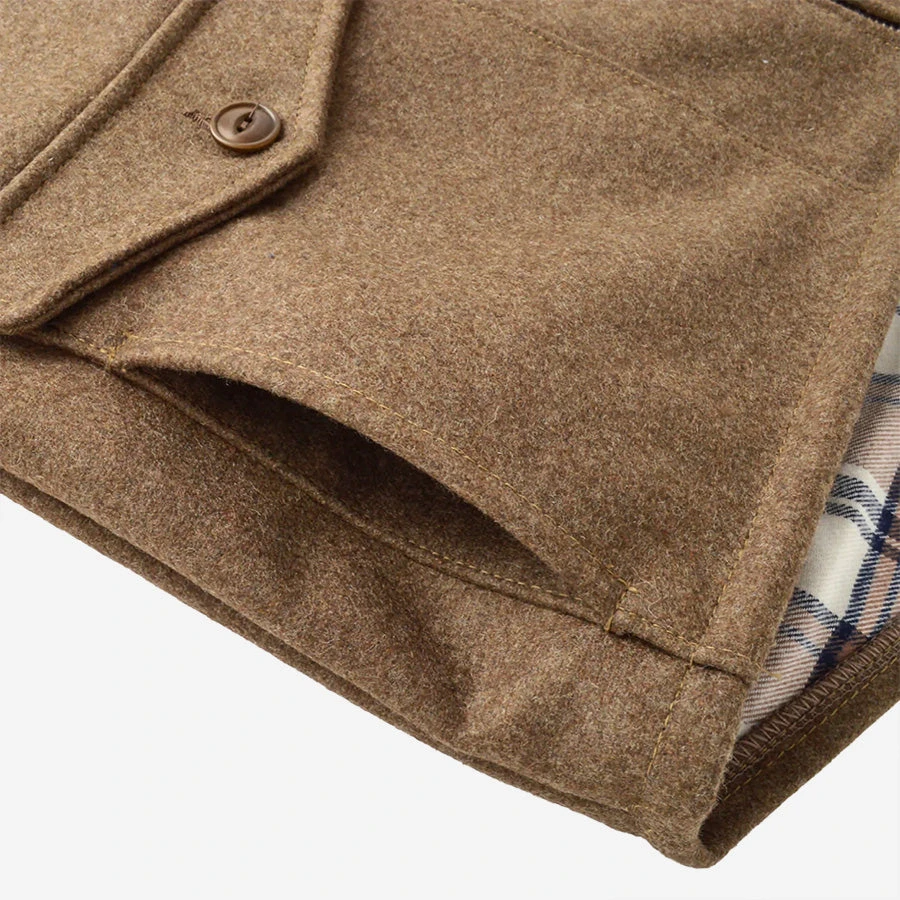 Wool Field Vest - Hazel Brown 4 Wool Field Vest - Hazel Brown - Image 2