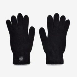 Wool Full Finger Gloves - Black