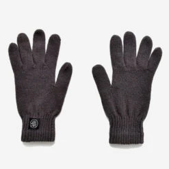 Wool Full Finger Gloves - Grey