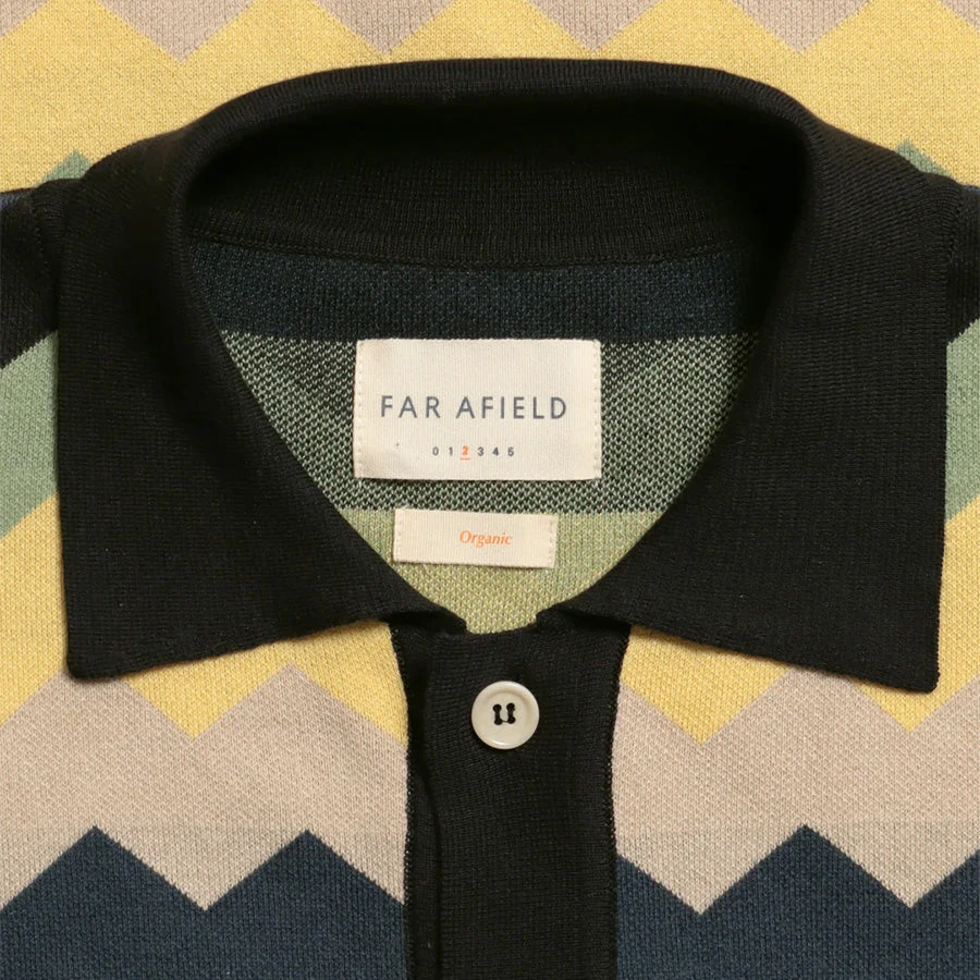 Zigger Zig S/S Polo Cardigan - Meteorite Black 4 Zigger Zig S/S Polo Cardigan - Meteorite Black - Image 2