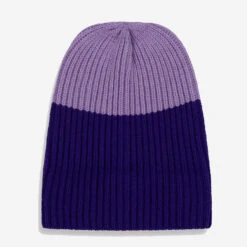 Zuma Knit Beanie - Lilac/Navy -Fashion Menswear Store ZumaKnitBeanie LilacNavy03 64fb7c48 3855 4e8b 8f91 9c320b276112