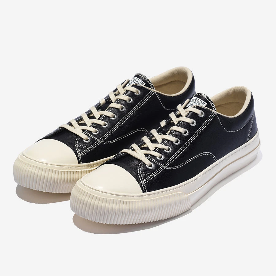 Military Standard Leather Low Sneaker - Black 4 Military Standard Leather Low Sneaker - Black - Image 2