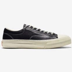 Military Standard Leather Low Sneaker - Black