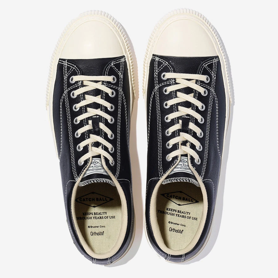 Military Standard Leather Low Sneaker - Black 6 Military Standard Leather Low Sneaker - Black - Image 4