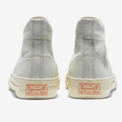 Military Standard Leather High Sneaker - Off White -Fashion Menswear Store catchball220809 0077